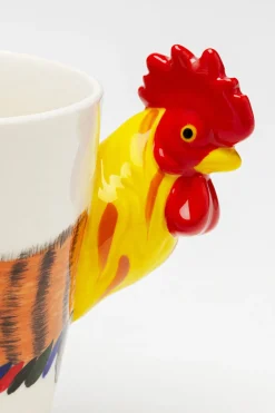 Kubek Z Porcelany Motyw Zwierzęcy Kogut 390 Ml