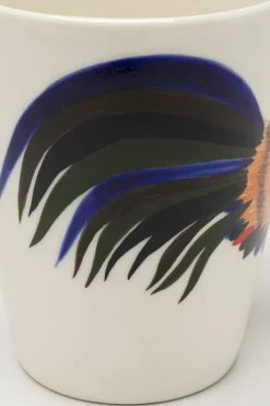 Kubek Z Porcelany Motyw Zwierzęcy Kogut 390 Ml