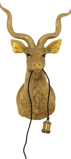Lampa ścienna Animal Goat 45x74 Cm Złota