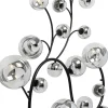 Lampa ścienna Czarna Klosze Lustrzane 185x110 Cm