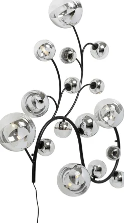 Lampa ścienna Czarna Klosze Lustrzane 185x110 Cm