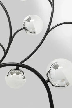 Lampa ścienna Czarna Klosze Lustrzane 185x110 Cm