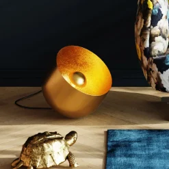Lampa Podłogowa Apollon Smooth Ø35 Cm Złota