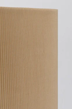 Lampa Podłogowa Beżowa Podstawa Czarna 26x120 Cm