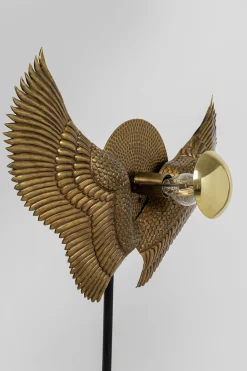 Lampa Podłogowa Bird Wings 66x168 Cm Czarno-złota