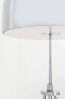 Lampa Podłogowa Brody 40x160 Cm Srebrna