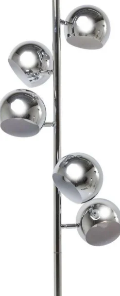 Lampa Podłogowa Calotta Chrome 40x200 Cm Srebrna