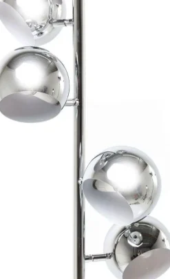 Lampa Podłogowa Calotta Chrome 40x200 Cm Srebrna