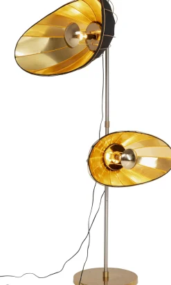 Lampa Podłogowa Czarno-złota Glamour 2xE27 202 Cm