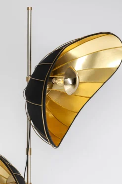 Lampa Podłogowa Czarno-złota Glamour 2xE27 202 Cm