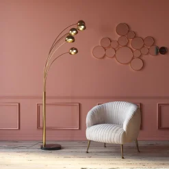 Lampa Podłogowa Five Fingers 100x220 Cm Mosiężna