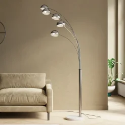 Lampa Podłogowa Five Fingers 100x220 Cm Chromowa
