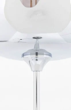 Lampa Podłogowa Goblet 25x160 Cm Srebrna