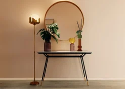 Lampa Podłogowa Goblet 25x160 Cm Złota