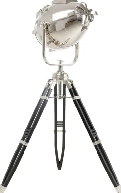 Lampa Podłogowa Movie 230 Cm Trójnóg Drewno Mango I Aluminium