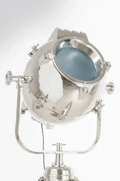 Lampa Podłogowa Movie 230 Cm Trójnóg Drewno Mango I Aluminium