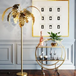 Lampa Podłogowa Palmera 90x170 Cm Złota