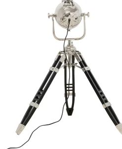 Lampa Podłogowa Trójnóg Filmowa Srebrna 105 Cm