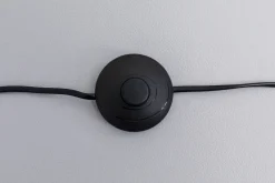 Lampa Podłogowa Trójnóg Z Regulacją Wysokości Czarna Drewno I Stal 95-140 Cm