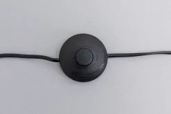 Lampa Podłogowa Trójnóg Z Regulacją Wysokości Drewniana Czarna 99-144 Cm
