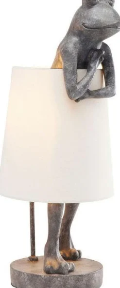 Lampa Stołowa Animal Frog 23x58 Cm Szara