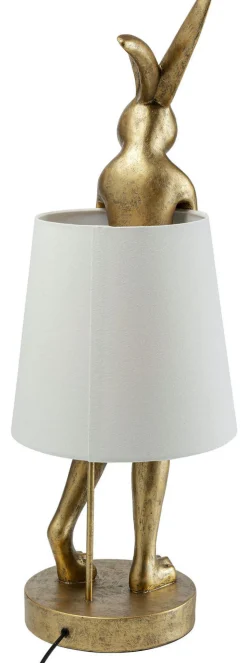 Lampa Stołowa Animal Rabbit 31x88 Cm Złota