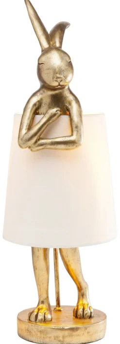 Lampa Stołowa Animal Rabbit 23x68 Cm Złota
