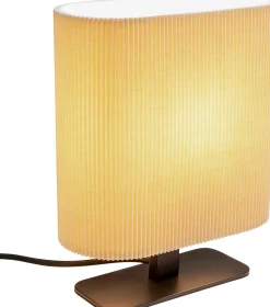 Lampa Stołowa Beżowa Podstawa Czarna 21x26 Cm