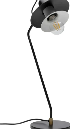 Lampa Stołowa Biurkowa Czarna Stalowa 54 Cm