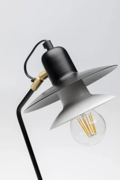 Lampa Stołowa Biurkowa Czarna Stalowa 54 Cm