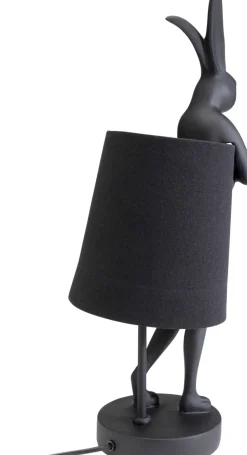 Lampa Stołowa Czarna Matowa Królik 50 Cm