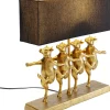 Lampa Stołowa Czarno-złota Tańczące Krowy 41x44 Cm