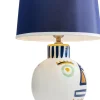 Lampa Stołowa Kolorowa Dwie Twarze 65 Cm Podstawa Z Porcelany