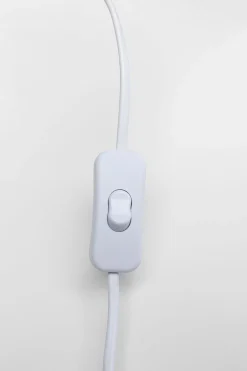 Lampa Stołowa Kolorowa Kamionka I Bawełna Motyw Twarzy Ø25x45 Cm