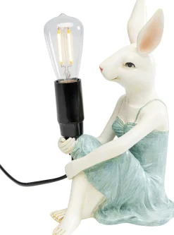 Lampa Stołowa Królik W Sukience E14 14x21 Cm