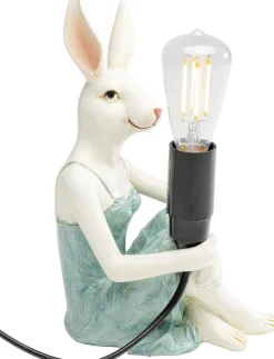 Lampa Stołowa Królik W Sukience E14 14x21 Cm
