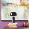 Lampa Stołowa Loungy Ø25x38 Cm Czarna