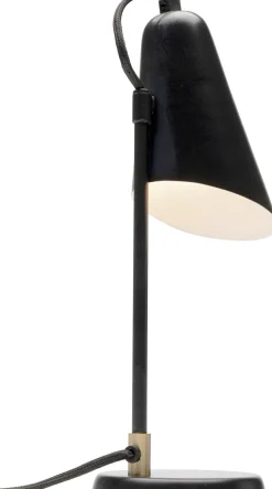 Lampa Stołowa Mała Stalowa Kolor Czarny 32 Cm