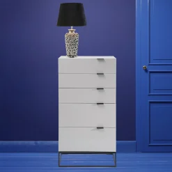 Lampa Stołowa Rose Multi 33x56 Cm Czarno-srebrna