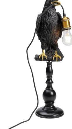 Lampa Stołowa Sitting Crow 29x61 Cm Czarna Matowa