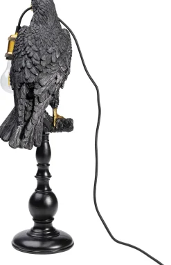 Lampa Stołowa Sitting Crow 29x61 Cm Czarna Matowa