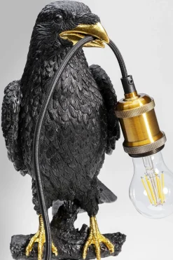 Lampa Stołowa Sitting Crow 29x61 Cm Czarna Matowa