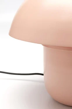 Lampa Stołowa Stalowa Grzybek Kolor Brzoskwiniowy Ø29x27 Cm