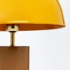 Lampa Stołowa Stalowa żółta Ø30x51 Cm