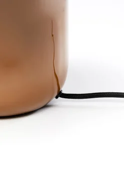 Lampa Stołowa Stalowa W Kolorze Brązowym Ø29x27 Cm