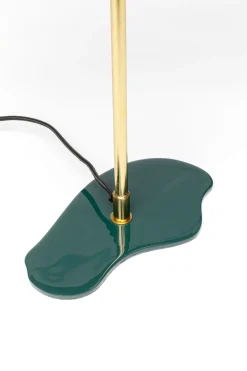 Lampa Stołowa Stalowa W Kolorze Ciemnozielonym 49 Cm