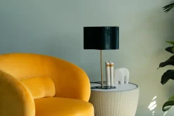 Lampa Stołowa Stalowa W Kolorze Ciemnozielonym 49 Cm