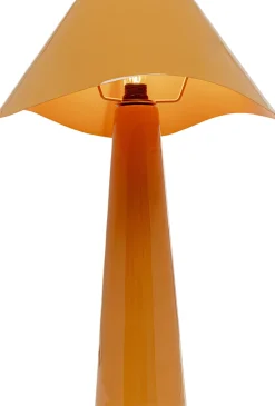 Lampa Stołowa Stalowa W Kolorze Pomarańczowym Ø34x49 Cm