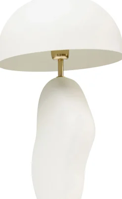 Lampa Stołowa Stalowa W Kolorze Białym 48 Cm