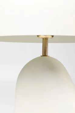 Lampa Stołowa Stalowa W Kolorze Białym 48 Cm